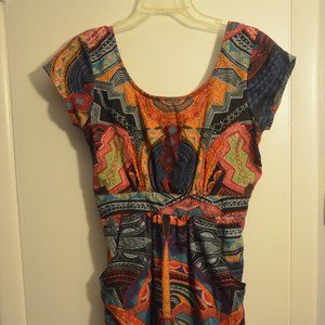 Multi Colored, Patterned Dress